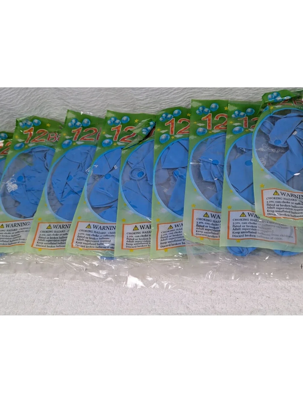 12 inch - Blue Balloons - Its a Boy! - Party Helium Balloons - 144 Pack